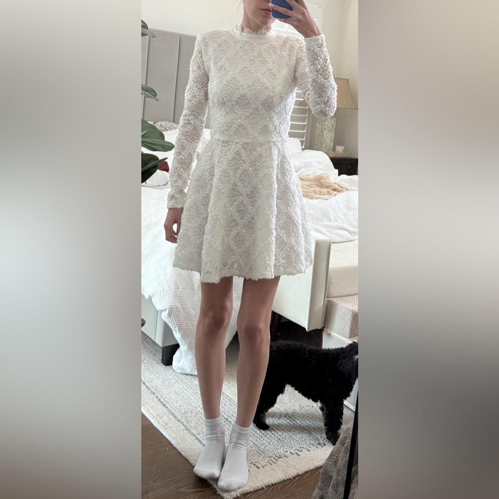 Elliatt White Lace Mini Dress - Picture 5 of 5